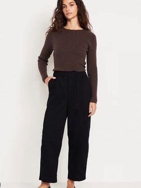 Women’s High-Waisted Barrel Ankle Pants